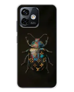 Чехол для Ulefone Note 16 Pro с картинкой «LV — мраморный принт»