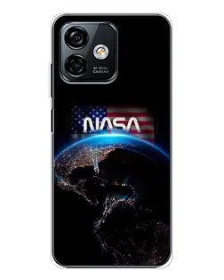 Чехол для Ulefone Note 16 Pro с картинкой «Земля из космоса NASA»