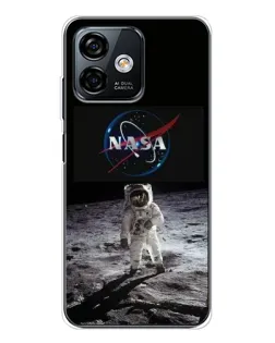 Чехол для Ulefone Note 16 Pro с картинкой «Астронавт на Луне»