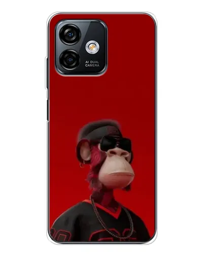 Чехол для Ulefone Note 16 Pro с картинкой «Bored Ape в красном» Чехол для Ulefone Note 16 Pro с картинкой «Bored Ape в красном»