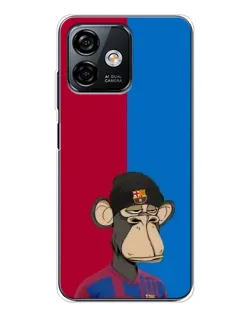 Чехол для Ulefone Note 16 Pro с картинкой «Bored Ape — фанат Барсы»