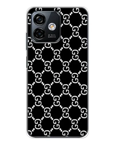 Чехол для Ulefone Note 16 Pro с картинкой «Gucci — сетчатый паттерн»