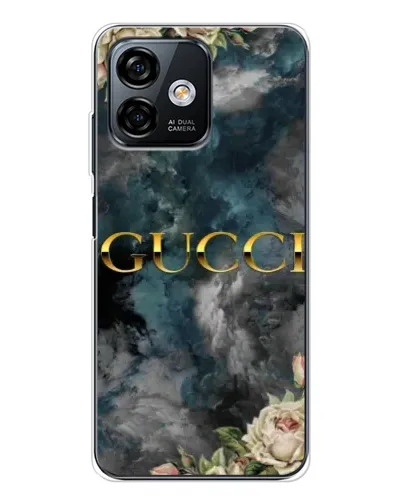 Чехол для Ulefone Note 16 Pro с картинкой «Абстрактные цветы Gucci»