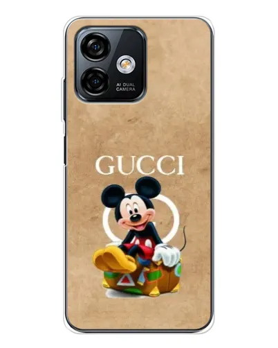 Чехол для Ulefone Note 16 Pro с картинкой «Микки Маус Gucci — крафт»