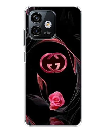 Чехол для Ulefone Note 16 Pro с картинкой «Gucci — неоновая роза»