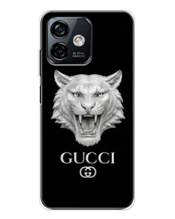 Чохол для Ulefone Note 16 Pro з картинкою «Gucci — срібний лев»