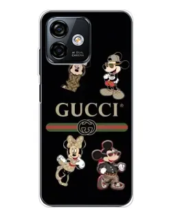 Чохол для Ulefone Note 16 Pro з картинкою «Gucci — герої Disney та монограма»
