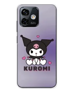 Чехол для Ulefone Note 16 Pro с картинкой «Kuromi — фиолетовый арт»