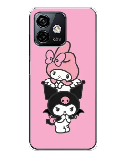 Чехол для Ulefone Note 16 Pro с картинкой «Трио My Melody и Kuromi» Чехол для Ulefone Note 16 Pro с картинкой «Трио My Melody и Kuromi»