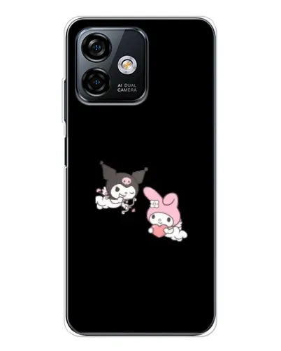 Чехол для Ulefone Note 16 Pro с картинкой «My Melody и Kuromi» Чехол для Ulefone Note 16 Pro с картинкой «My Melody и Kuromi»