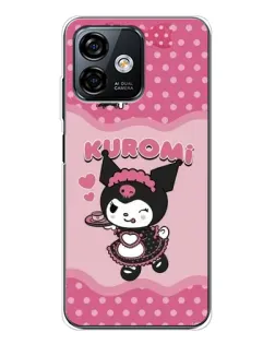 Чехол для Ulefone Note 16 Pro с картинкой «Kuromi в очках»