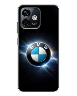 Чехол для Ulefone Note 16 Pro с картинкой «BMW — неоновое сияние»