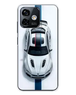 Чехол для Ulefone Note 16 Pro с картинкой «Вид сверху — BMW M»