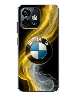 Чехол для Ulefone Note 16 Pro с картинкой «Золотистый дым BMW»