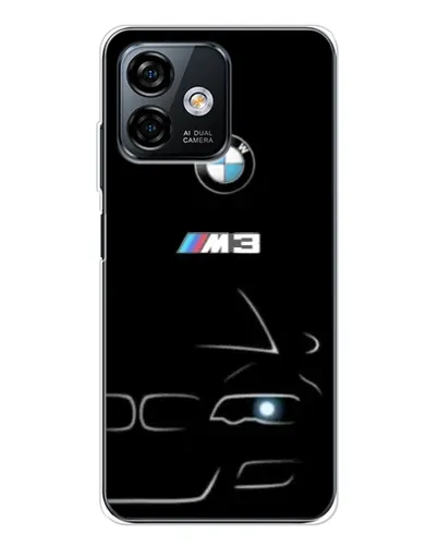 Чехол для Ulefone Note 16 Pro с картинкой «Минималистичный принт BMW M3»