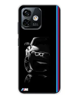 Чехол для Ulefone Note 16 Pro с картинкой «Силуэт BMW в темноте»