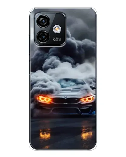 Чехол для Ulefone Note 16 Pro с картинкой «BMW в дыму»