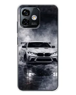 Чехол для Ulefone Note 16 Pro с картинкой «BMW сквозь туман»