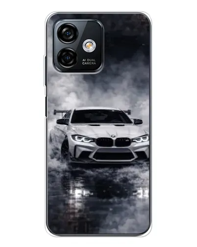 Чехол для Ulefone Note 16 Pro с картинкой «BMW сквозь туман»