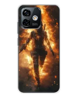 Чехол для Ulefone Note 16 Pro с картинкой «BMW — скорость в дожде»