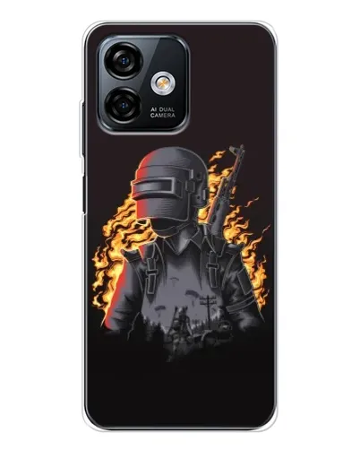 Чехол для Ulefone Note 16 Pro с картинкой «PUBG — огненный силуэт» Чехол для Ulefone Note 16 Pro с картинкой «PUBG — огненный силуэт»