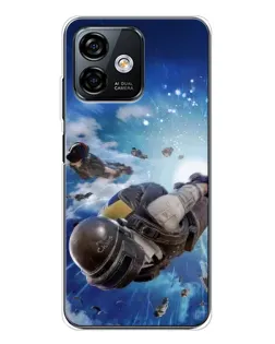 Чехол для Ulefone Note 16 Pro с картинкой «Десант PUBG — прыжок»