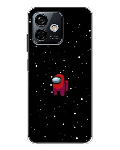 Чехол для Ulefone Note 16 Pro с картинкой «Красный Among Us»