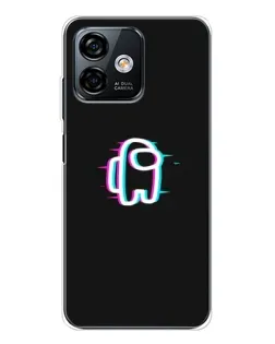 Чехол для Ulefone Note 16 Pro с картинкой «Among Us неон»