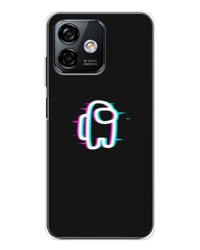 Чехол для Ulefone Note 16 Pro с картинкой «Among Us неон»