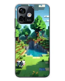 Чохол для Ulefone Note 16 Pro з картинкою «Minecraft літній день»
