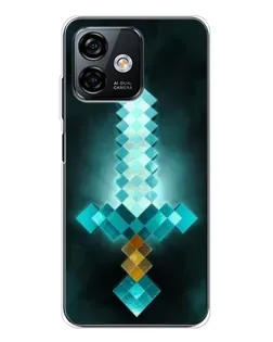 Чохол для Ulefone Note 16 Pro з картинкою «Алмазний меч неон»