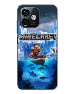 Чохол для Ulefone Note 16 Pro з картинкою «Minecraft льодянийсвіт»