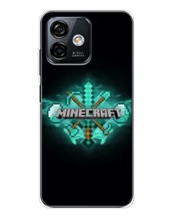 Чохол для Ulefone Note 16 Pro з картинкою «Minecraft Diamond лого»