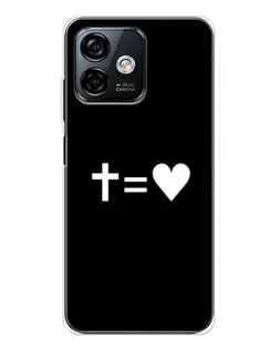 Чехол для Ulefone Note 16 Pro с картинкой «Крест и Сердце»