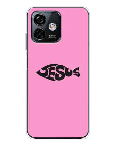 Чехол для Ulefone Note 16 Pro с картинкой «Розовый символ  Jesus»
