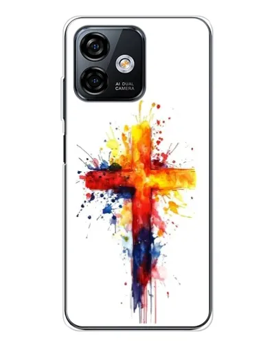 Чехол для Ulefone Note 16 Pro с картинкой «Акварельный крест»