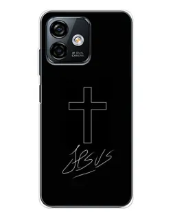 Чохол для Ulefone Note 16 Pro з картинкою «Графічний хрест Jesus»