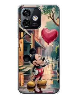 Чохол для Ulefone Note 16 Pro з картинкою «Міккі та кулька-серце»