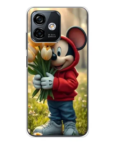 Чохол для Ulefone Note 16 Pro з картинкою «Міккі з тюльпанами» Чохол для Ulefone Note 16 Pro з картинкою «Міккі з тюльпанами»