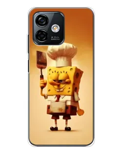 Чохол для Ulefone Note 16 Pro з картинкою «Губка Боб кухар»