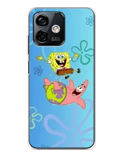 Чохол для Ulefone Note 16 Pro з картинкою «Спанч Боб та Патрік»