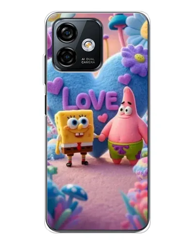 Чехол для Ulefone Note 16 Pro с картинкой «Губка Боб Патрик»
