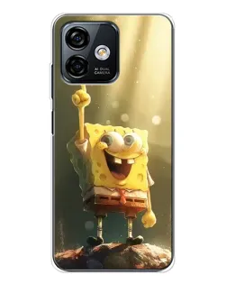 Чохол для Ulefone Note 16 Pro з картинкою «Сяючий Спанч Боб»