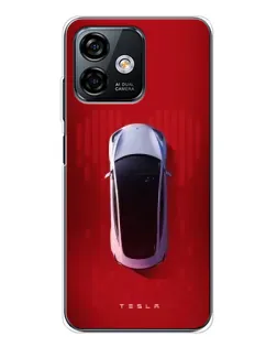 Чохол для Ulefone Note 16 Pro з картинкою «Tesla Top View»