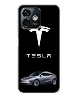 Чохол для Ulefone Note 16 Pro з картинкою «Tesla Model Y»