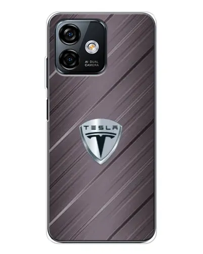 Чохол для Ulefone Note 16 Pro з картинкою «Металева текстура Tesla» Чохол для Ulefone Note 16 Pro з картинкою «Металева текстура Tesla»