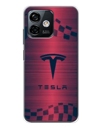 Чохол для Ulefone Note 16 Pro з картинкою «Тесла червоний карбон» Чохол для Ulefone Note 16 Pro з картинкою «Тесла червоний карбон»