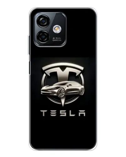 Чохол для Ulefone Note 16 Pro з картинкою «Tesla — срібне авто» Чохол для Ulefone Note 16 Pro з картинкою «Tesla — срібне авто»
