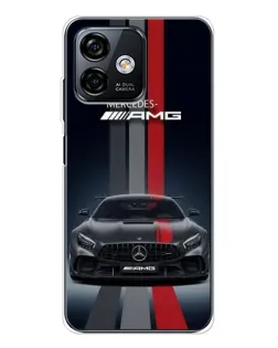 Чехол для Ulefone Note 16 Pro с картинкой «Mercedes — белый карбон» Чехол для Ulefone Note 16 Pro с картинкой «Mercedes — белый карбон»