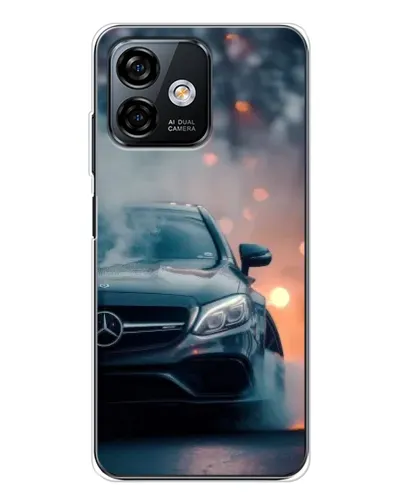 Чехол для Ulefone Note 16 Pro с картинкой «Mercedes — ночной город»